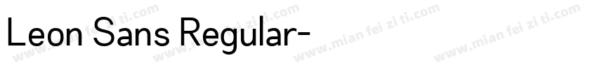 Leon Sans Regular字体转换
